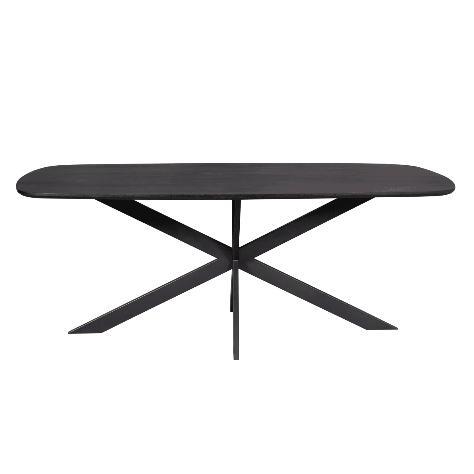 Dining Table Elegance Black | 200 cm | Danish Oval - Starfurn