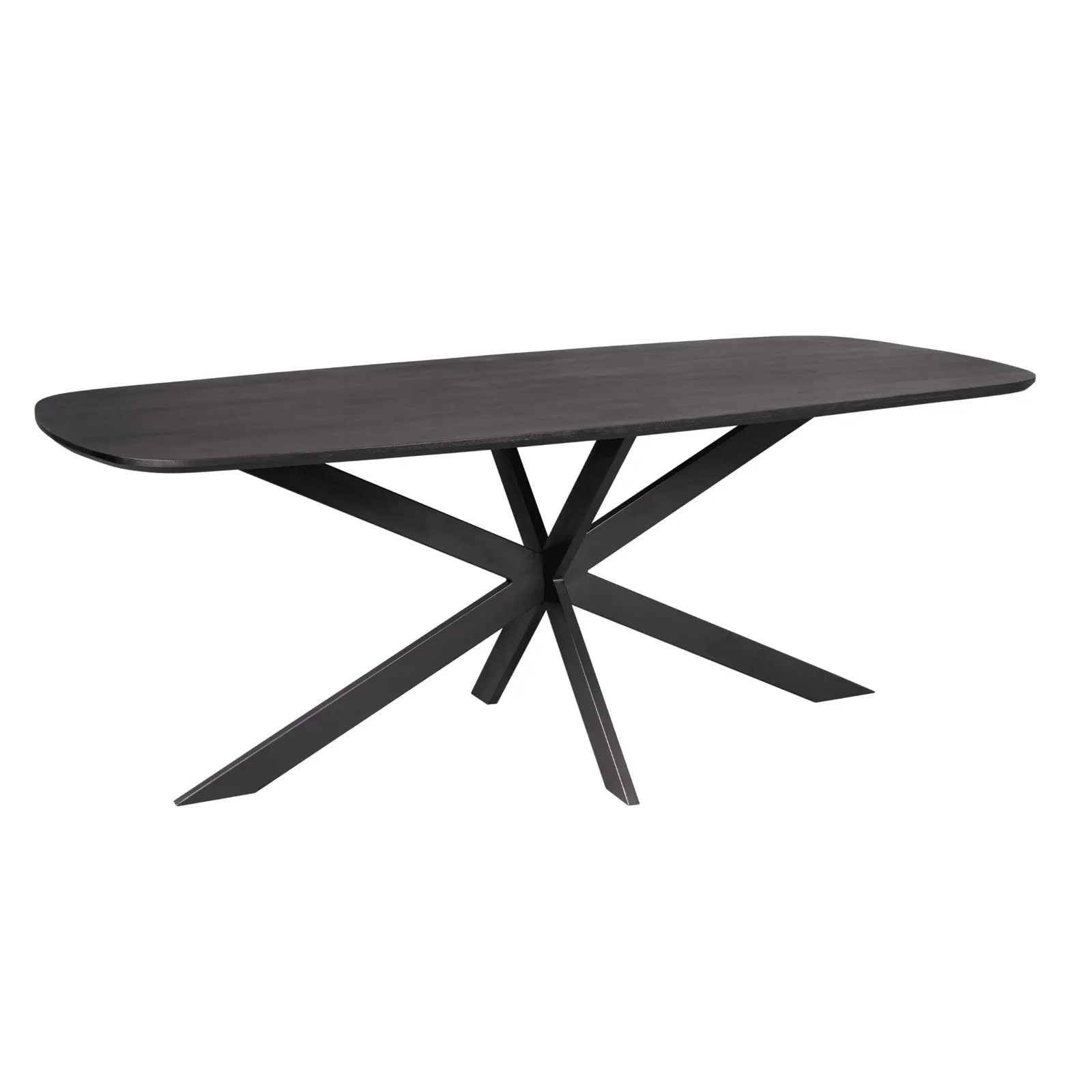 Dining Table Elegance Black | 200 cm | Danish Oval - Starfurn