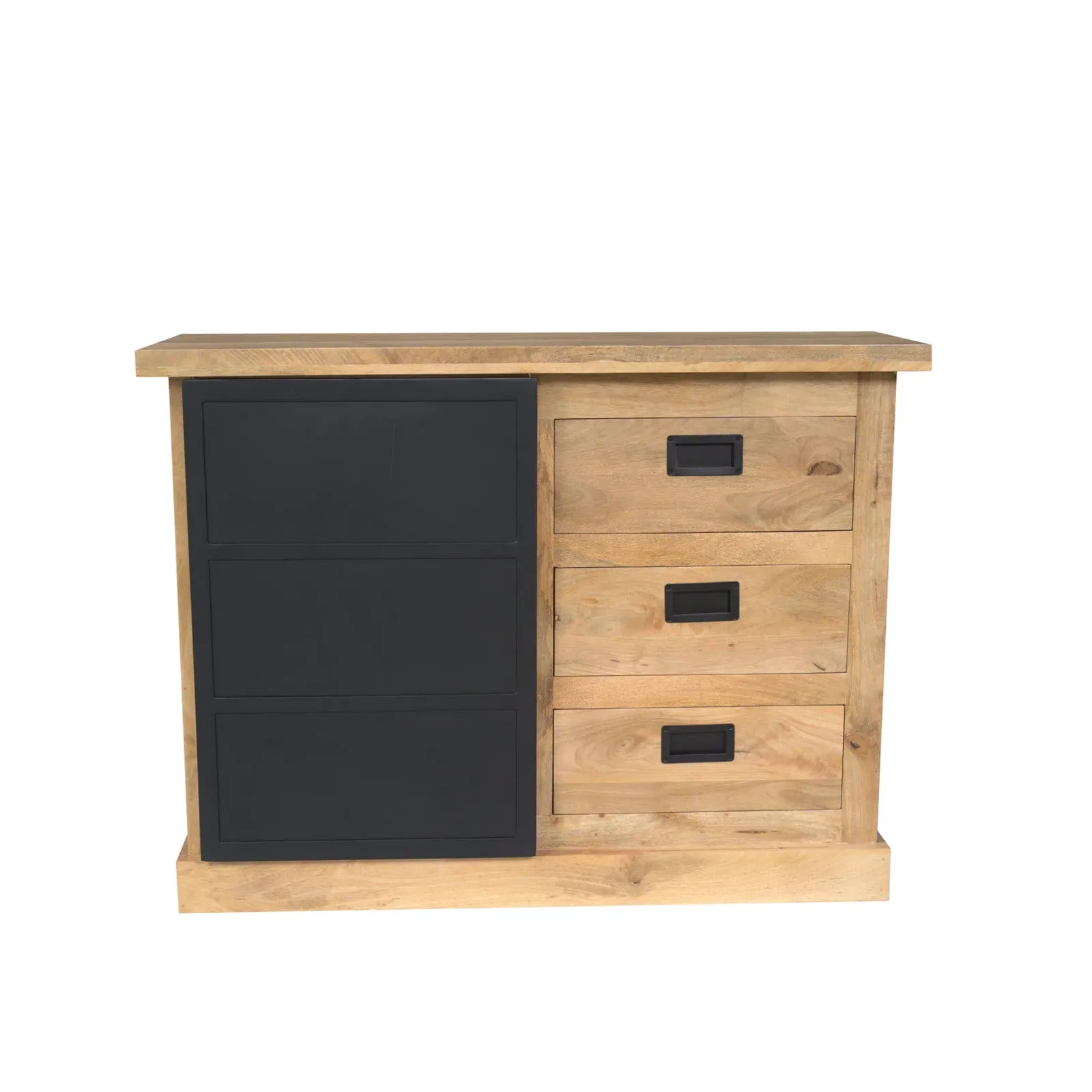 Drawer Cabinet Noa Natural Mango Wood 100 cm - Starfurn