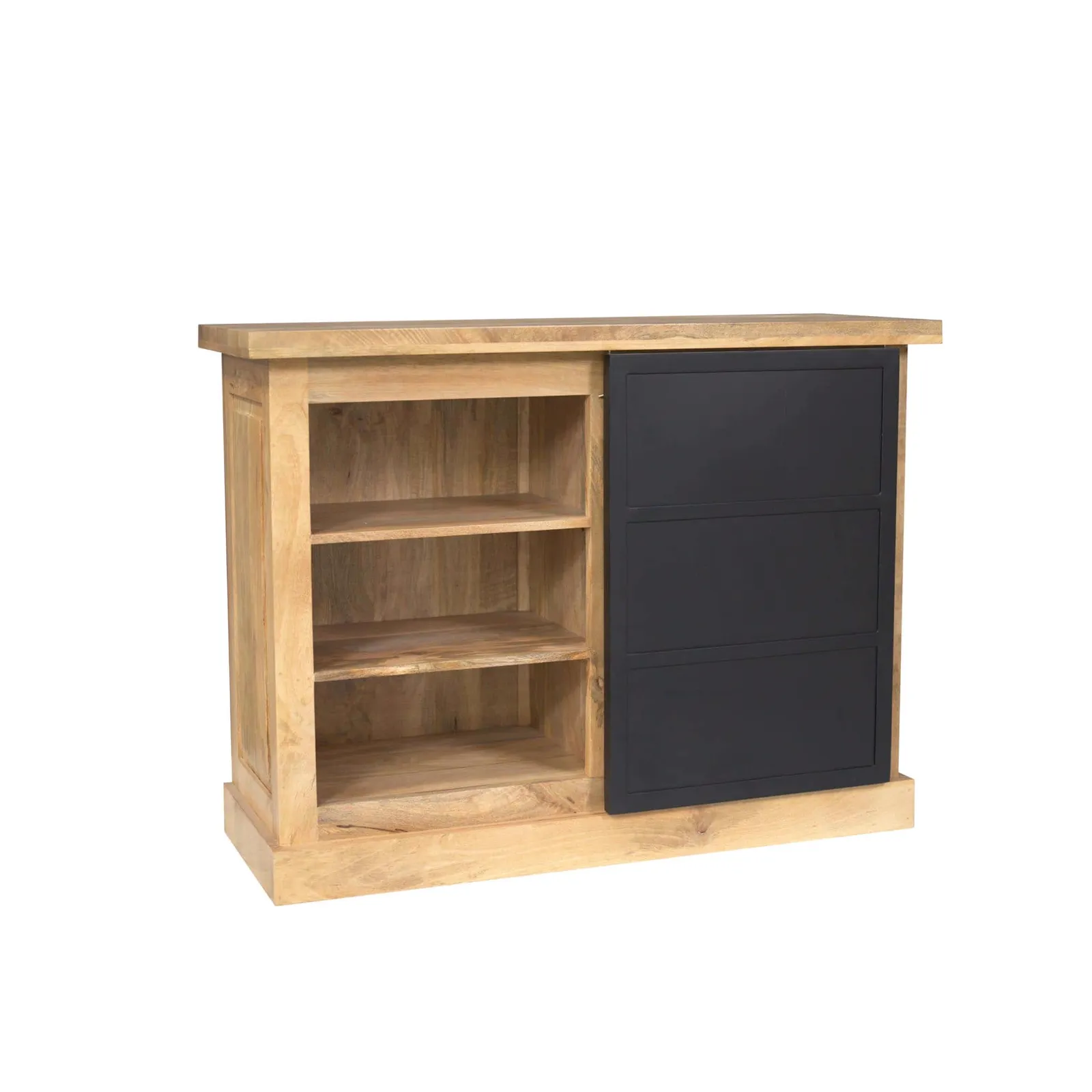 Drawer Cabinet Noa Natural Mango Wood 100 cm - Starfurn