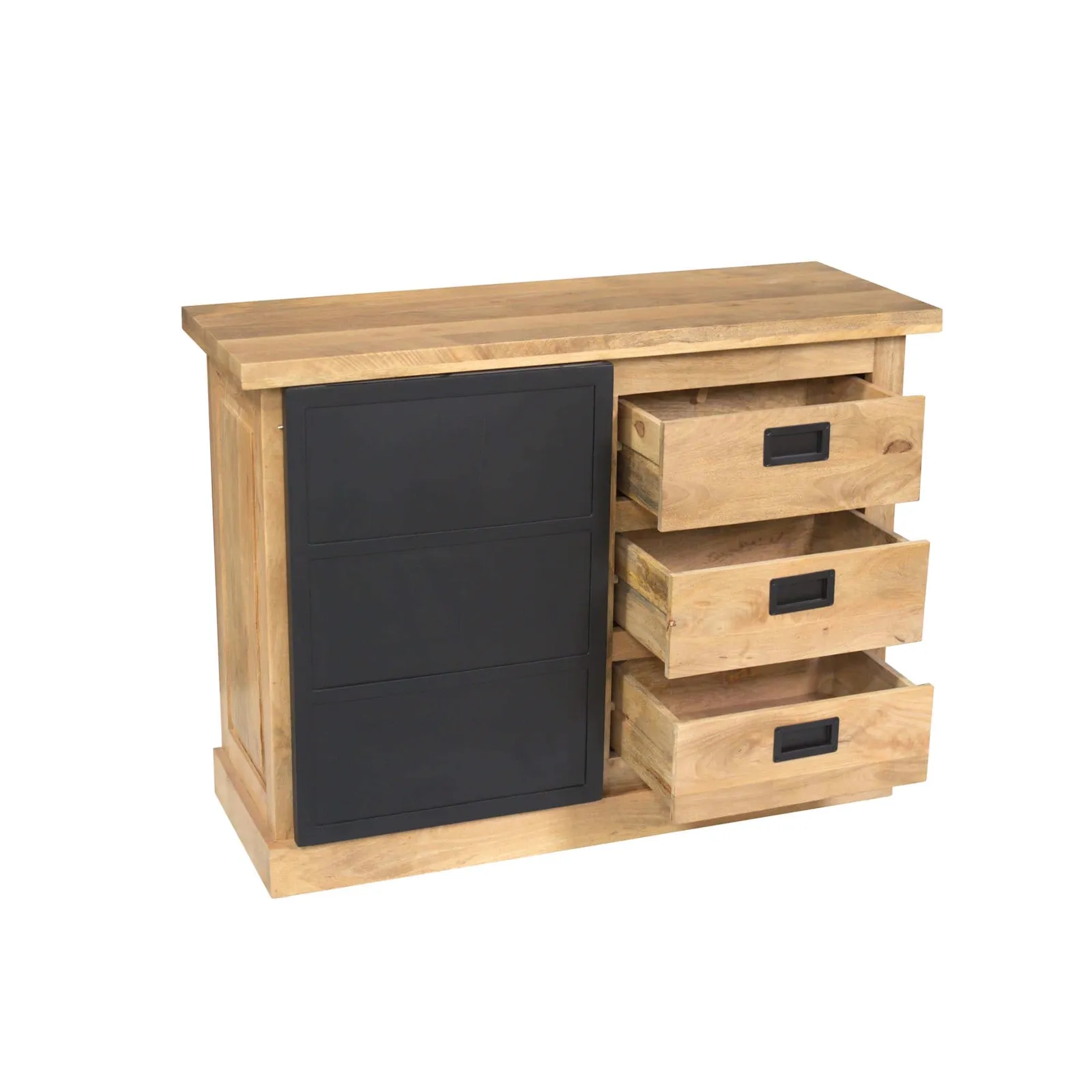 Drawer Cabinet Noa Natural Mango Wood 100 cm - Starfurn