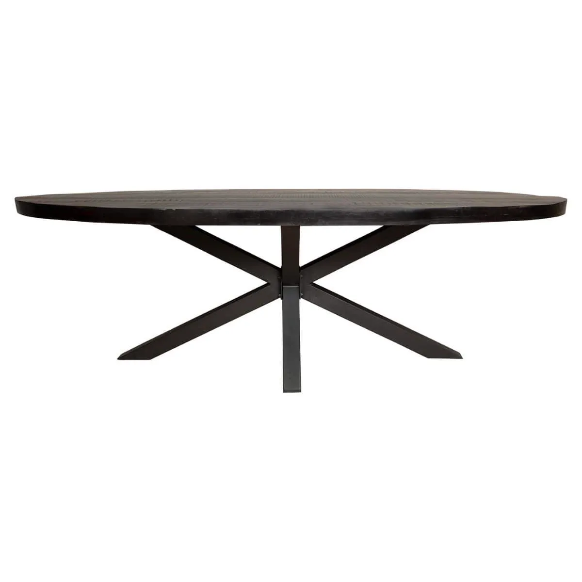 Denver Black Dining Table | 240 cm | Oval - Starfurn