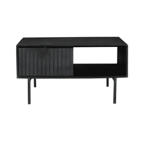 Coffee table Madison Black | 80 cm | Square - Starfurn
