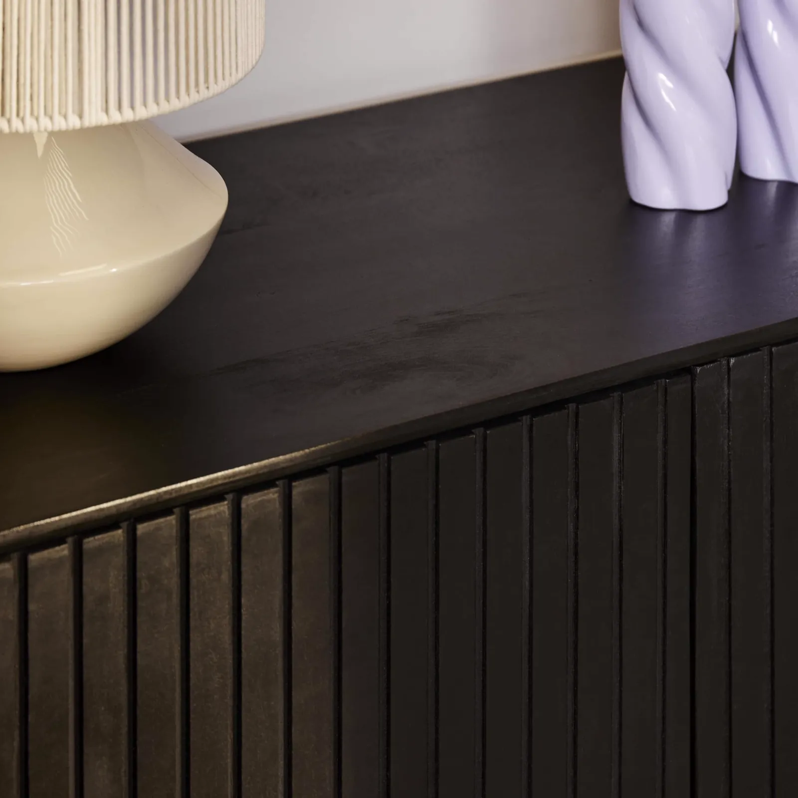 Sideboard Madison Black Mango Wood 165 cm - Starfurn