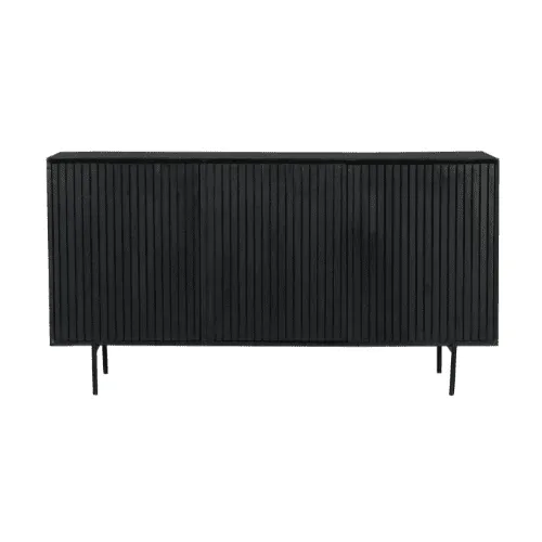 Sideboard Madison Black Mango Wood 165 cm - Starfurn