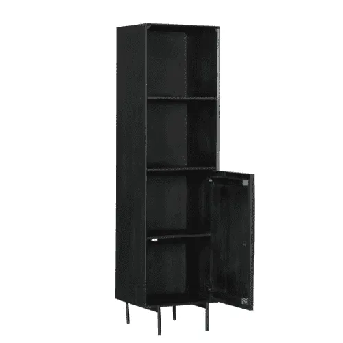 Madison Black Bookcase | 55 cm - Starfurn