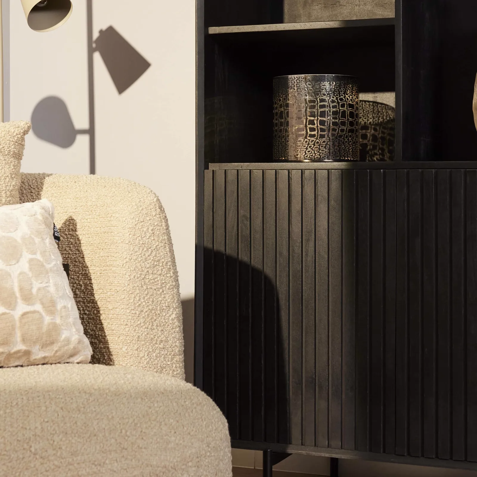 Compartment cabinet Madison Black | 90 cm - Starfurn