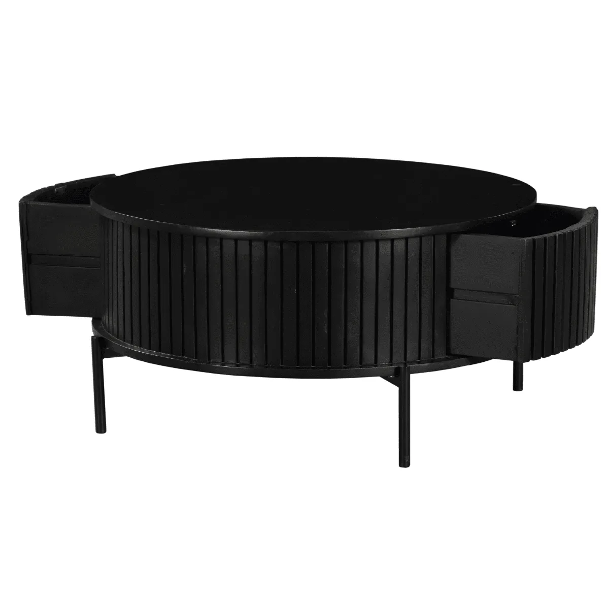 Coffee Table Madison Black | 80 cm | Round - Starfurn