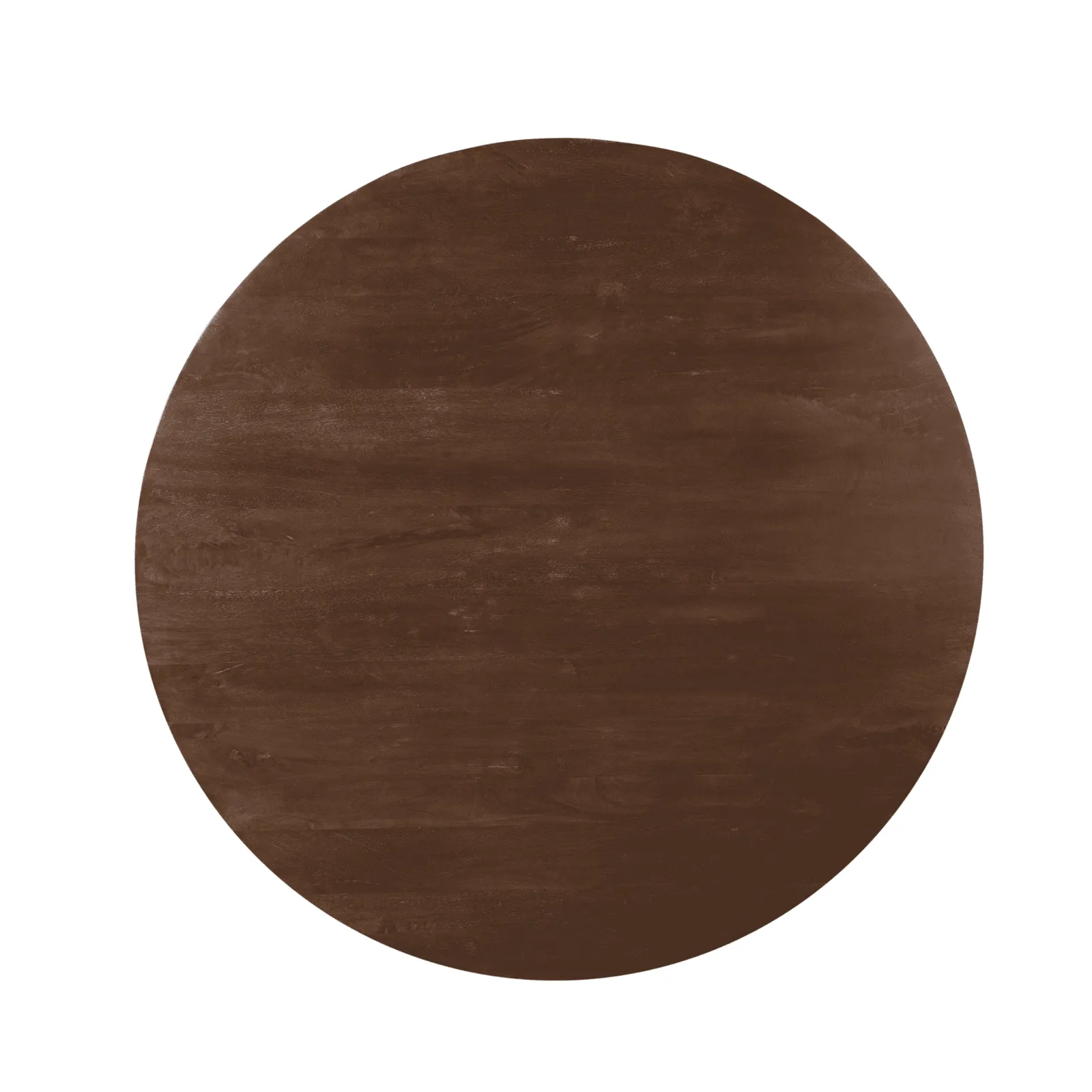 Round dining table Madison Brown Mango Wood 130 cm - Starfurn