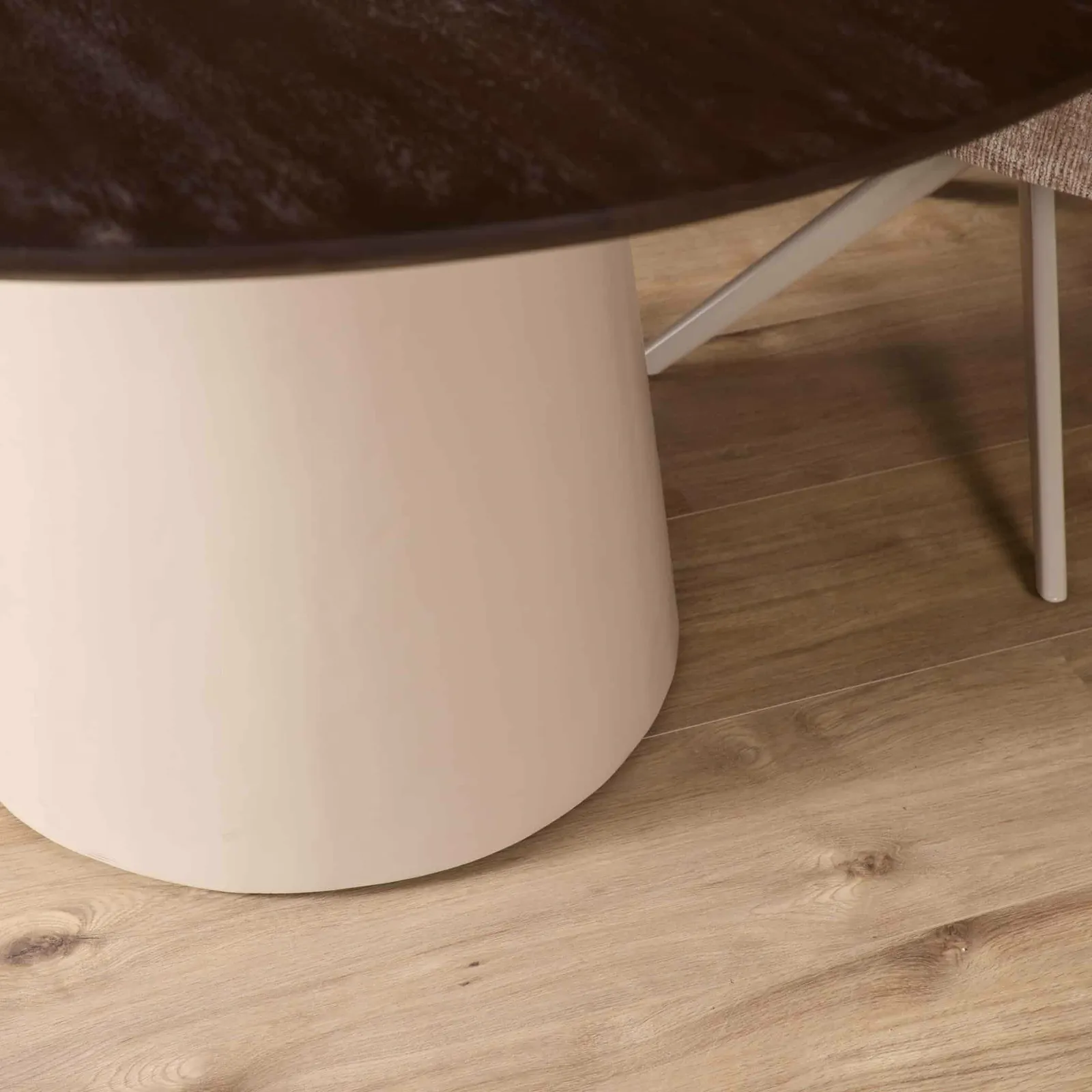 Round dining table Madison Brown Mango Wood 150 cm - Starfurn