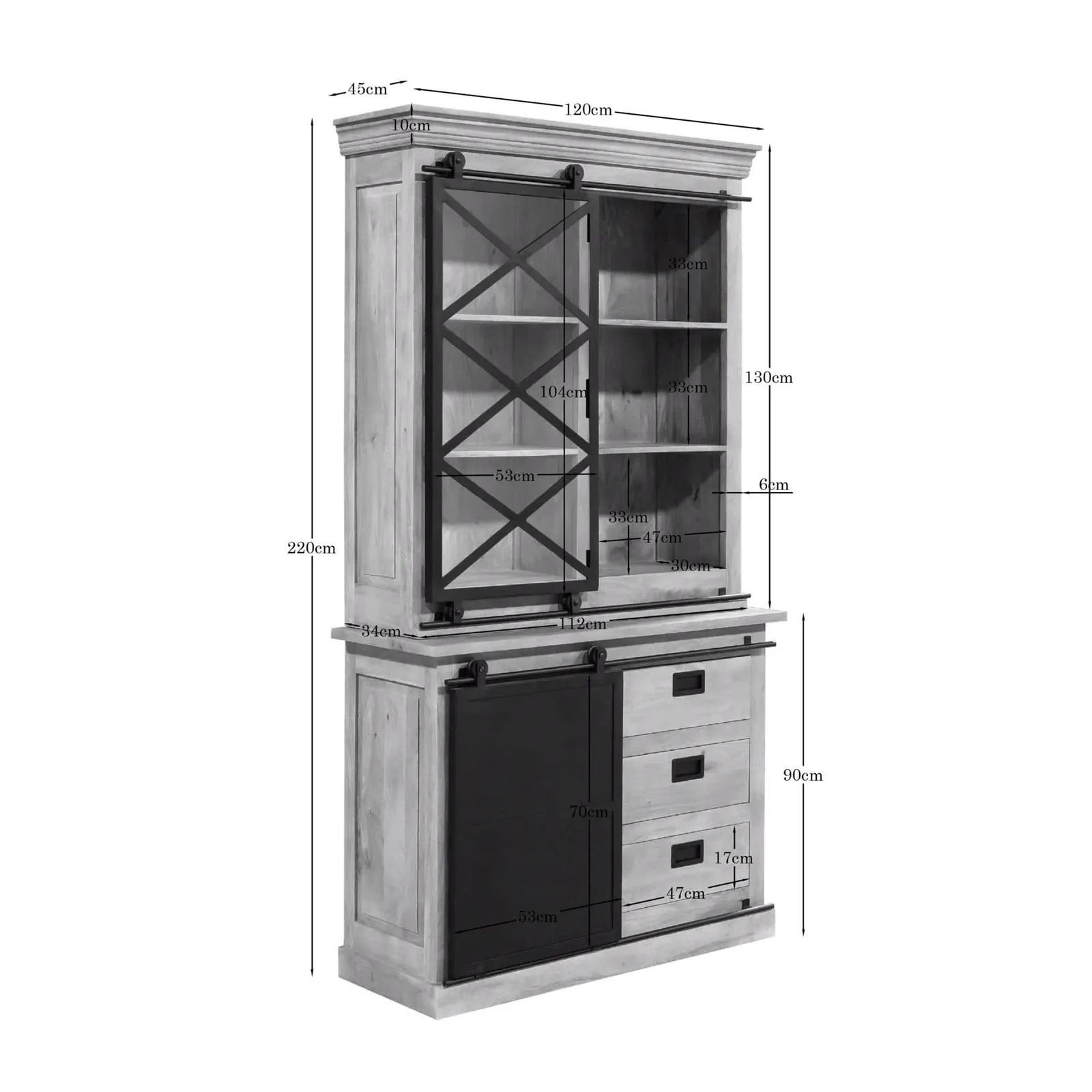 Display Cabinet Fresno | 120 cm - Starfurn