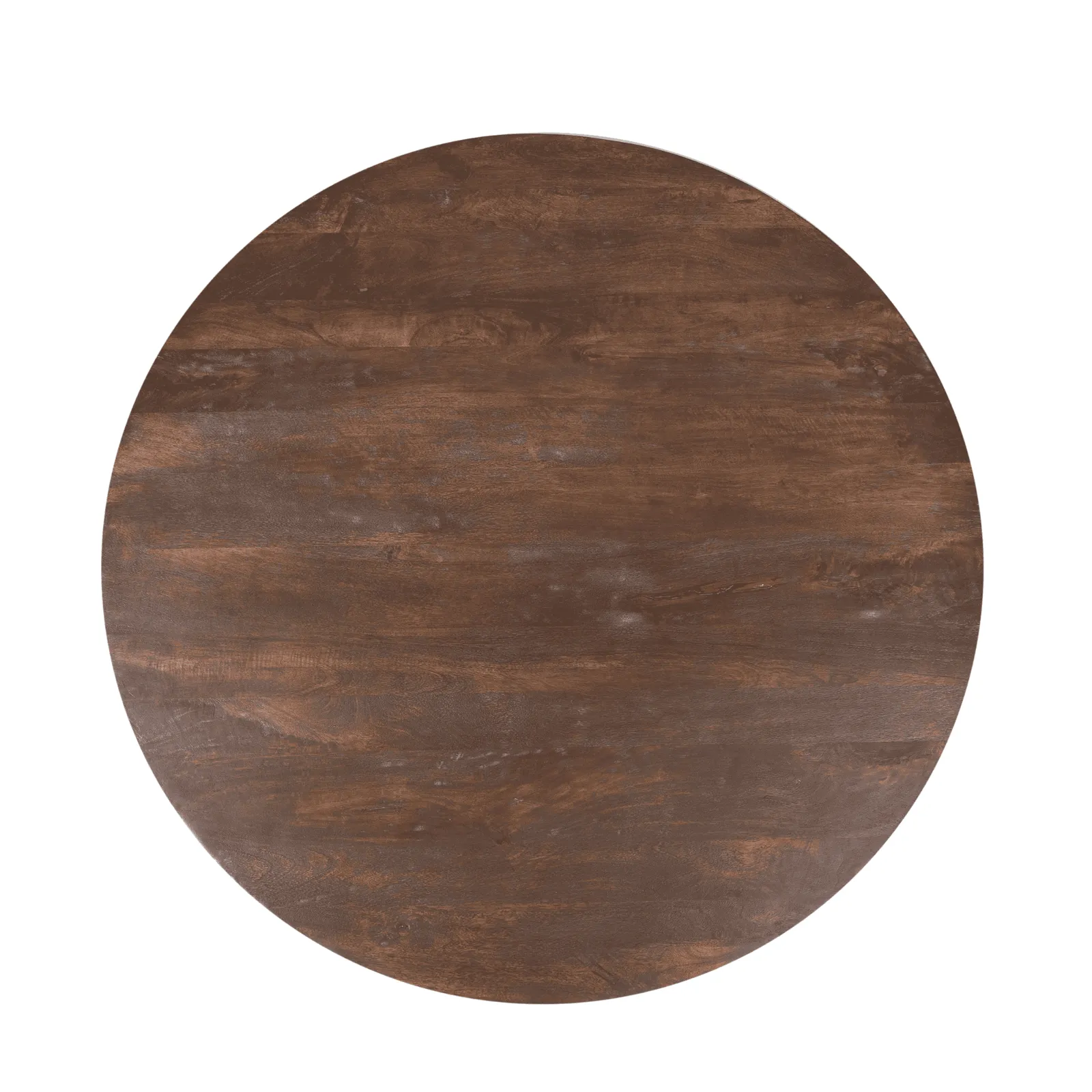 Round dining table Lima Brown Mango Wood 130 cm - Starfurn