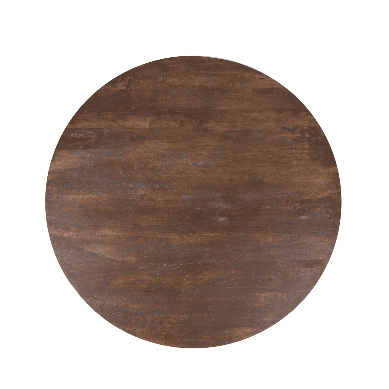 Round Dining Table Lima Brown Mango Wood 150 cm - Starfurn