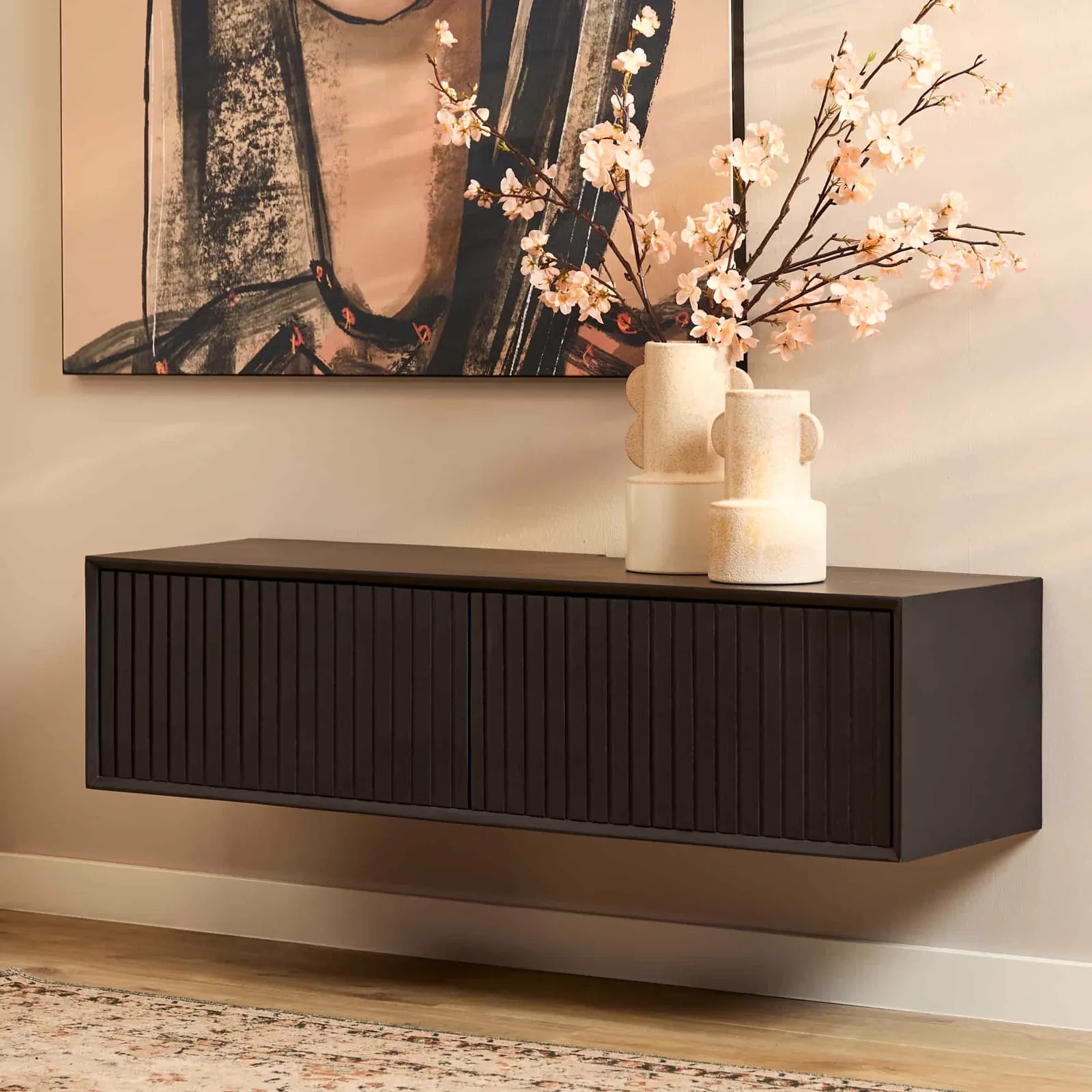 Floating TV Unit Madison Black | 120 cm - Starfurn