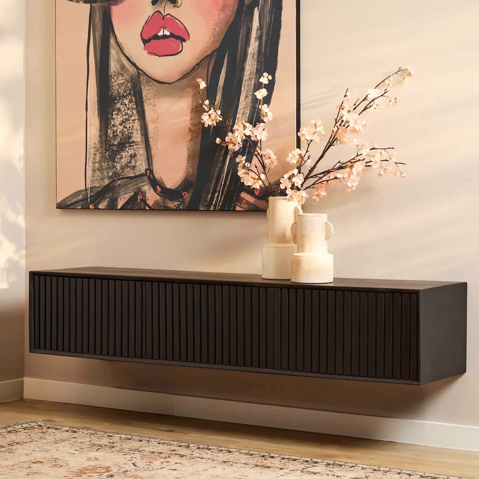 Floating TV Unit Madison Black | 160 cm - Starfurn
