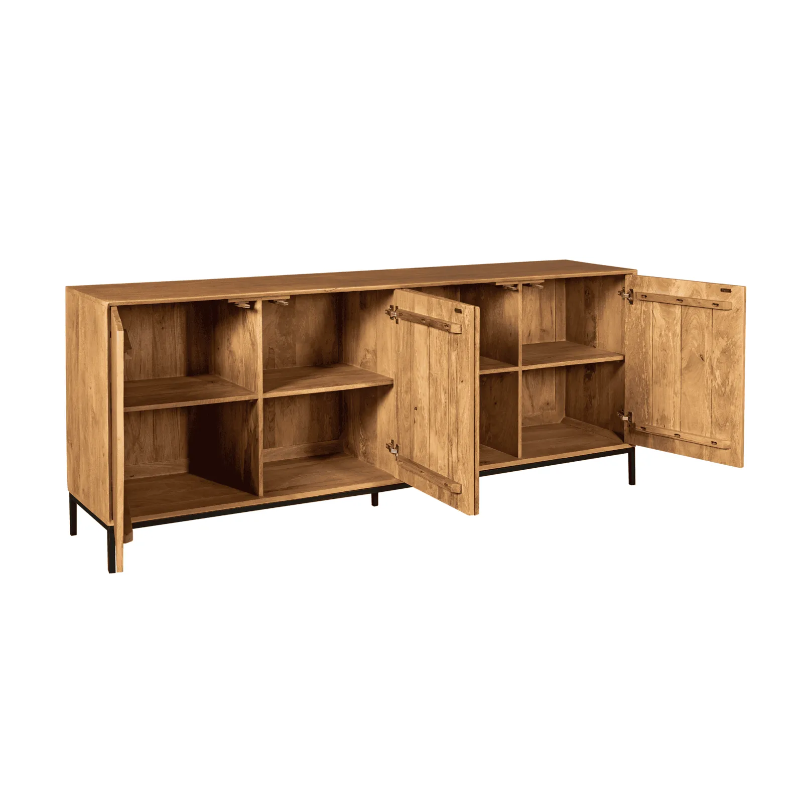 Sideboard Madison Natural Mango Wood 210 cm - Starfurn