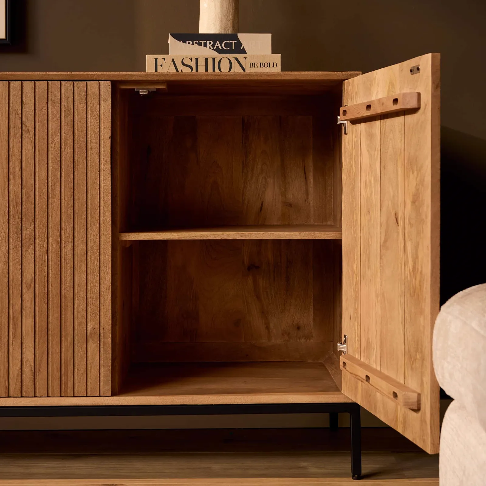 Sideboard Madison Natural Mango Wood 210 cm - Starfurn