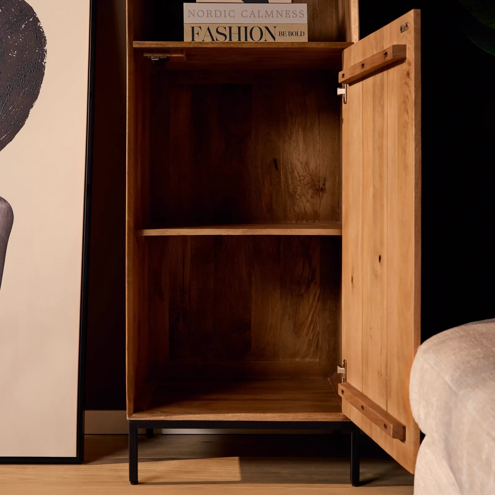 Bookcase Madison Natural | 55 cm - Starfurn