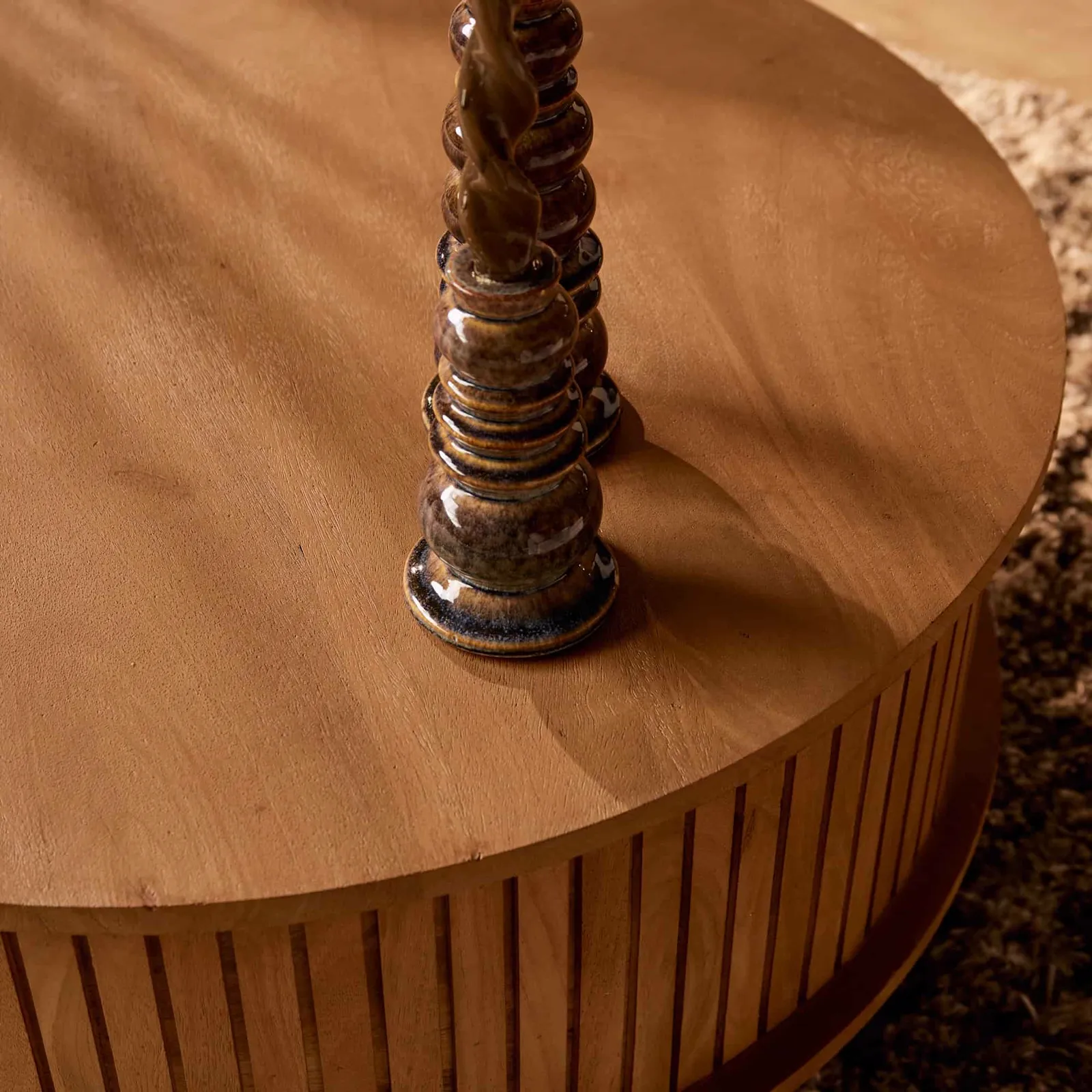 Madison Natural Coffee Table | 80 cm | Round - Starfurn
