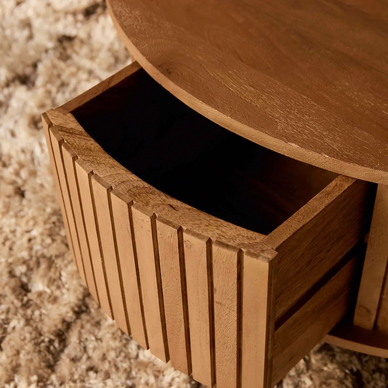Madison Natural Coffee Table | 80 cm | Round - Starfurn
