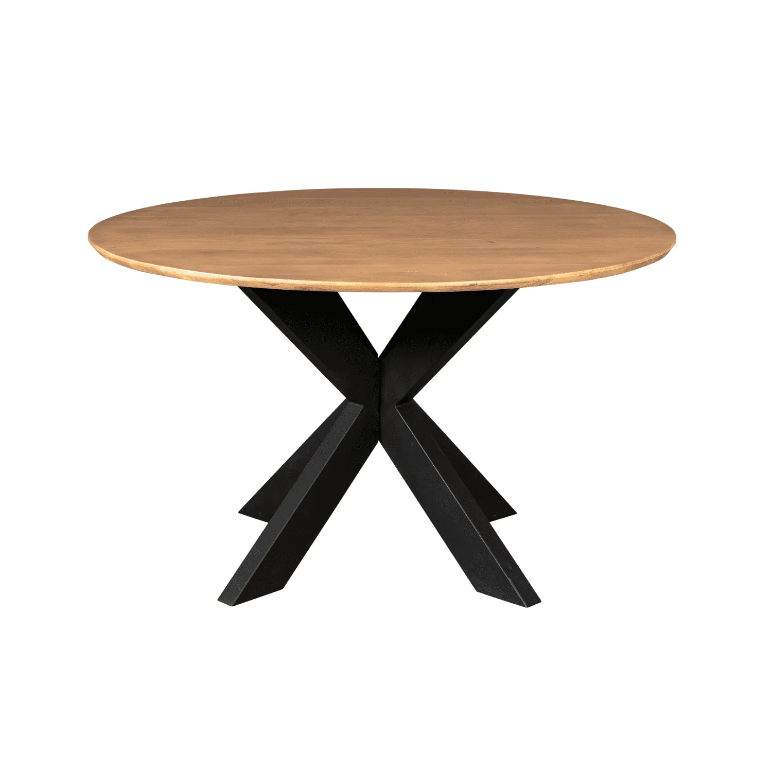 Round Dining Table Madison Natural Mango Wood 110 cm - Starfurn