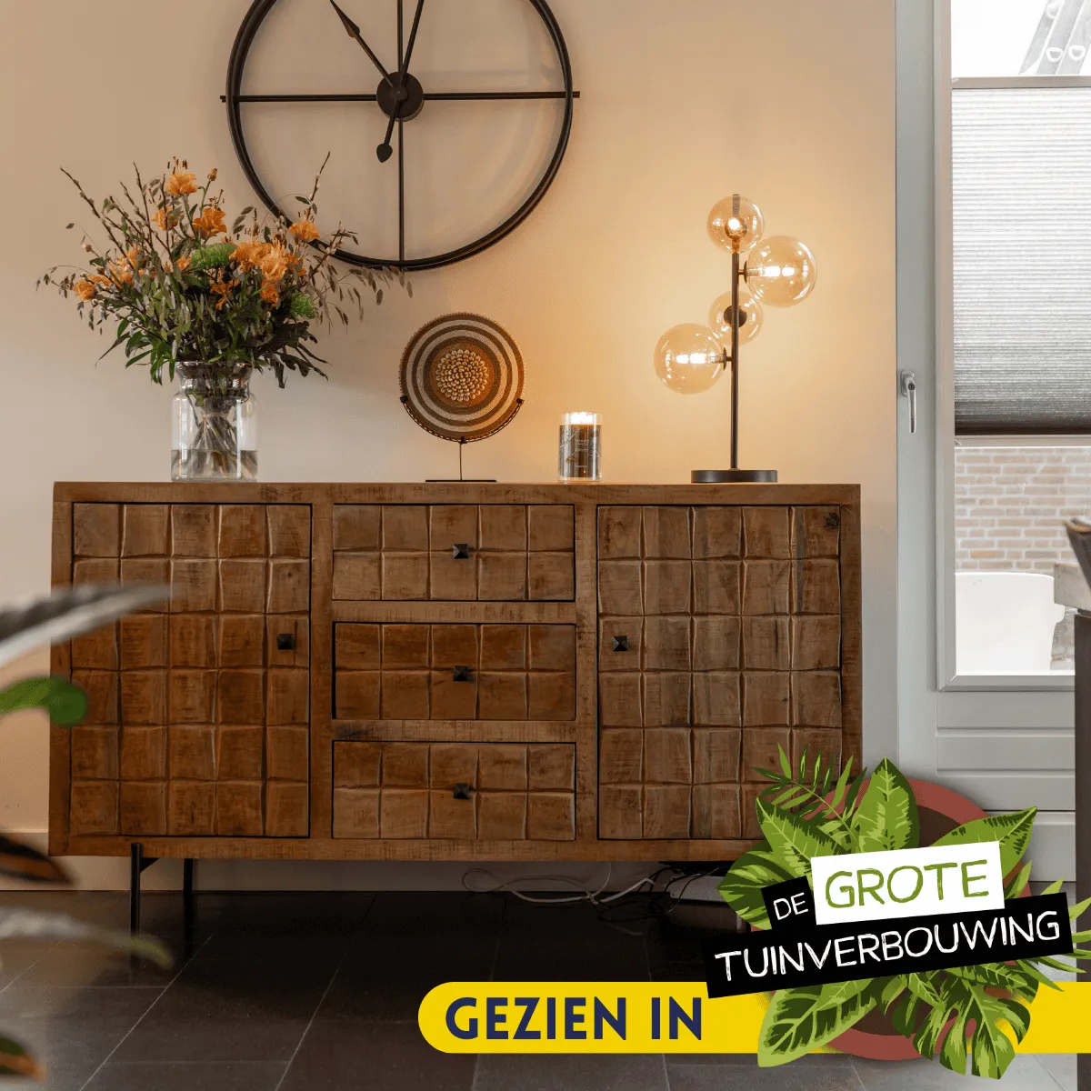 Sideboard Brandy Natural Mango Wood 160 cm - Starfurn