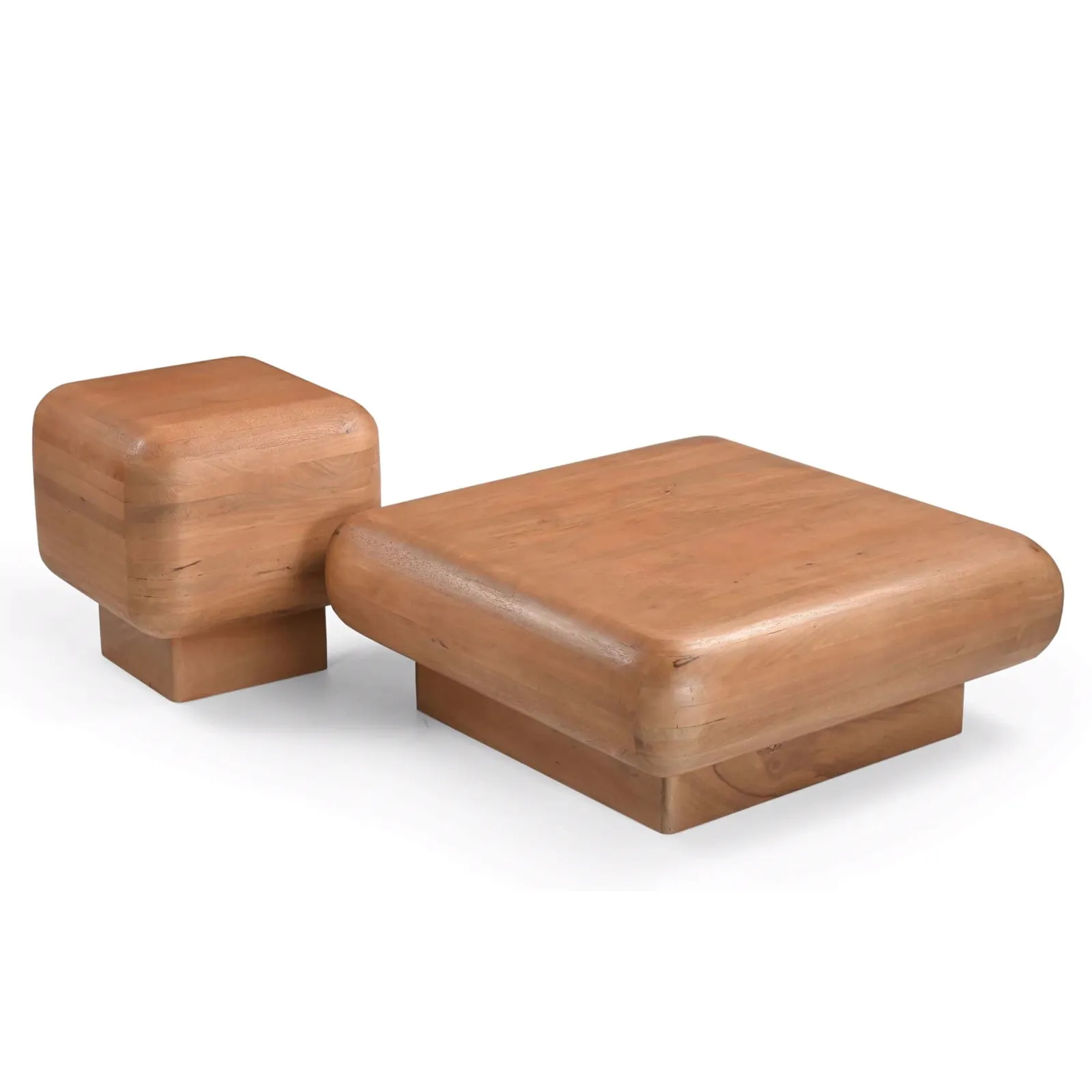 Side Table Fedde Natural Mango Wood 45 cm - Starfurn