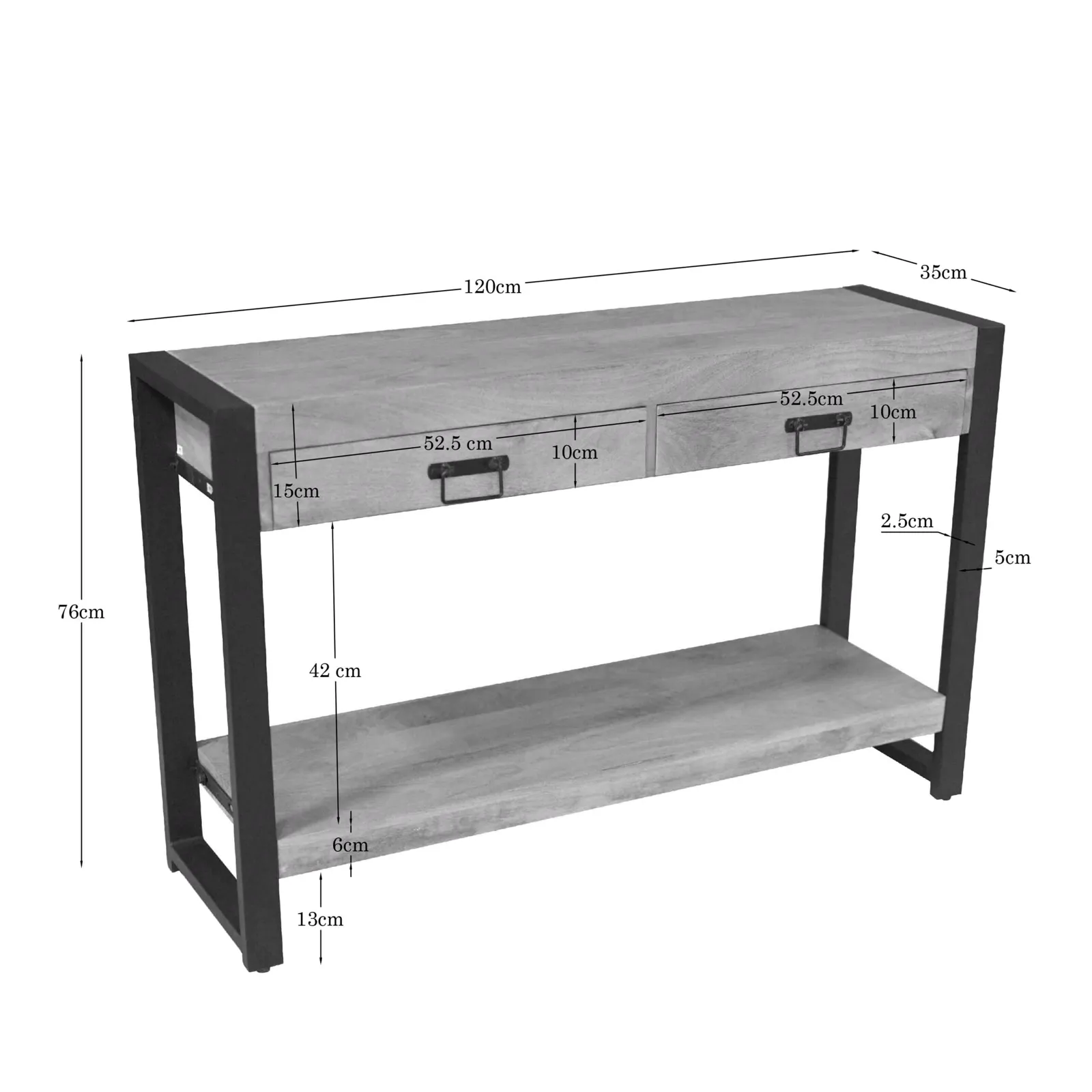 Side table Britt | 120 cm - Starfurn