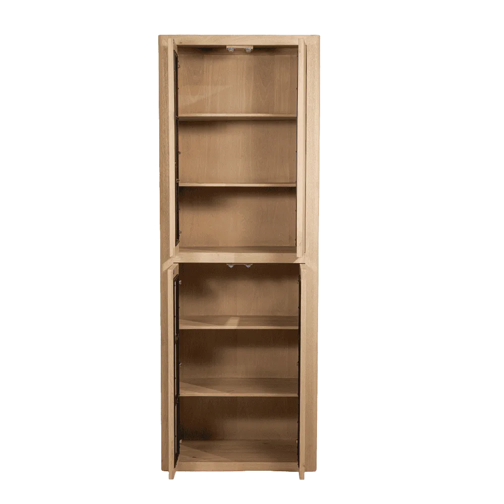 Tenna storage cabinet natural 4-door 80 cm - Tower Living