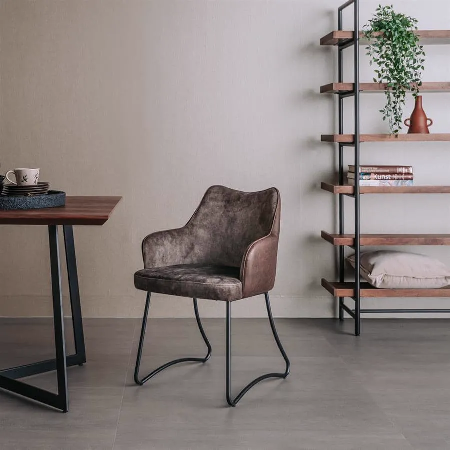 Garda Armchair - Brown/Brown - Tower Living
