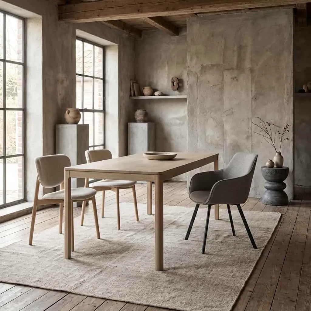 Amalfi Dining Table white wash - Tower Living