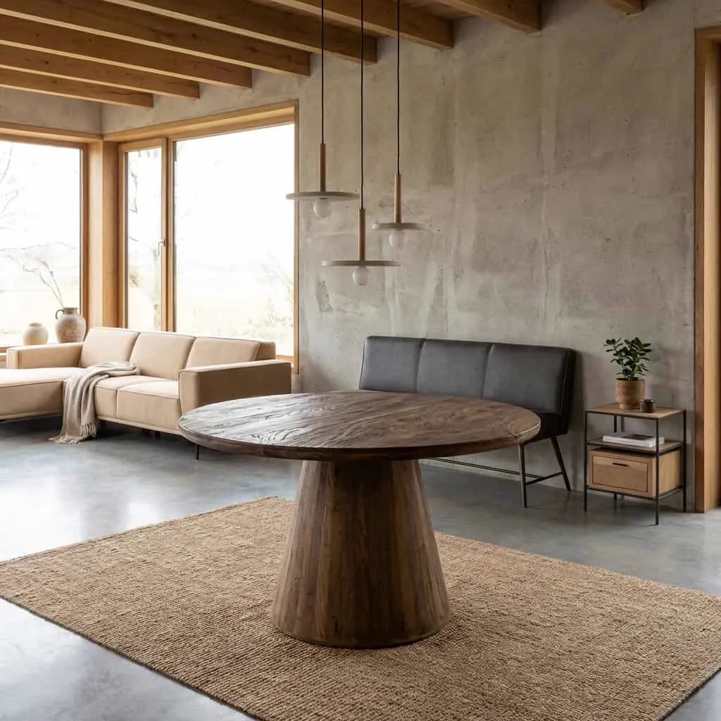 Esstisch Asti rund braun - Tower Living