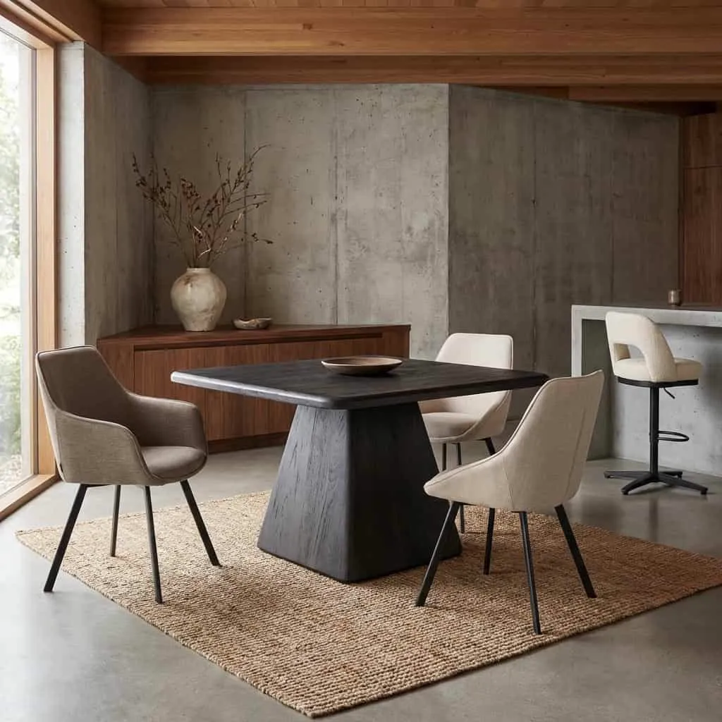 Esstisch Asti viereckig schwarz - Tower Living