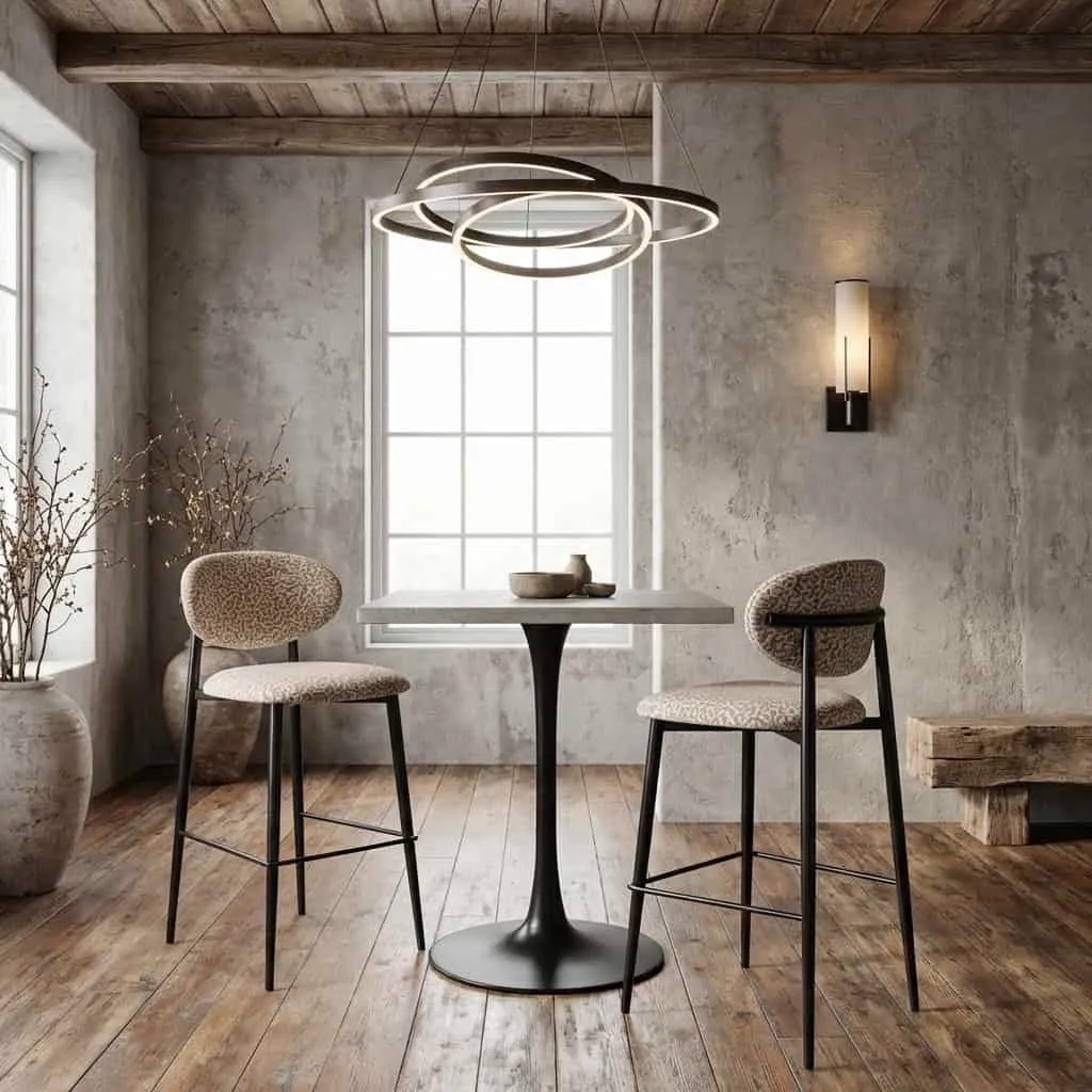 Barhocker Dantes natural geo feuerhemmend - Richmond Interiors