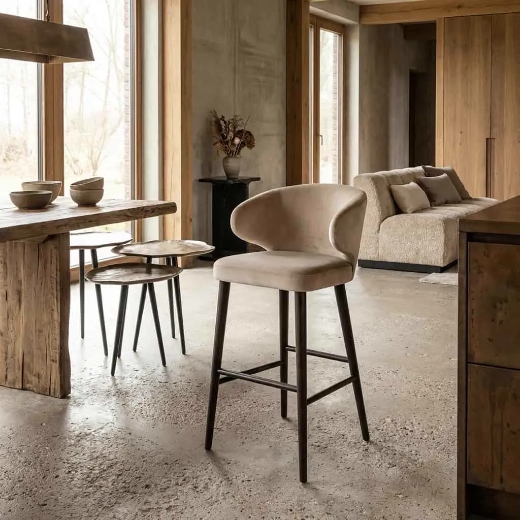 Barhocker Indigo angepasst feuerbestaendig - Richmond Interiors