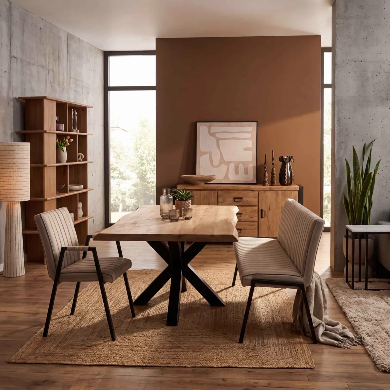 Boomstamtafel Dakota Naturel Mangohout 180 cm - Starfurn