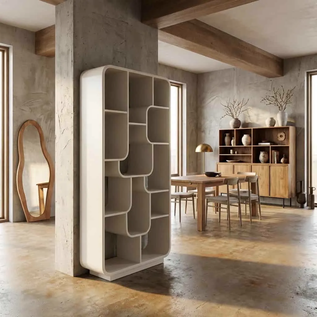 Boekenkast Logan Off White - Brix