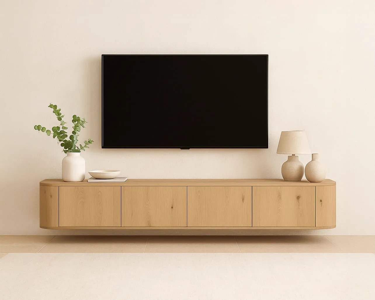 Floating TV Unit Novero Floating 220cm - Livingfurn