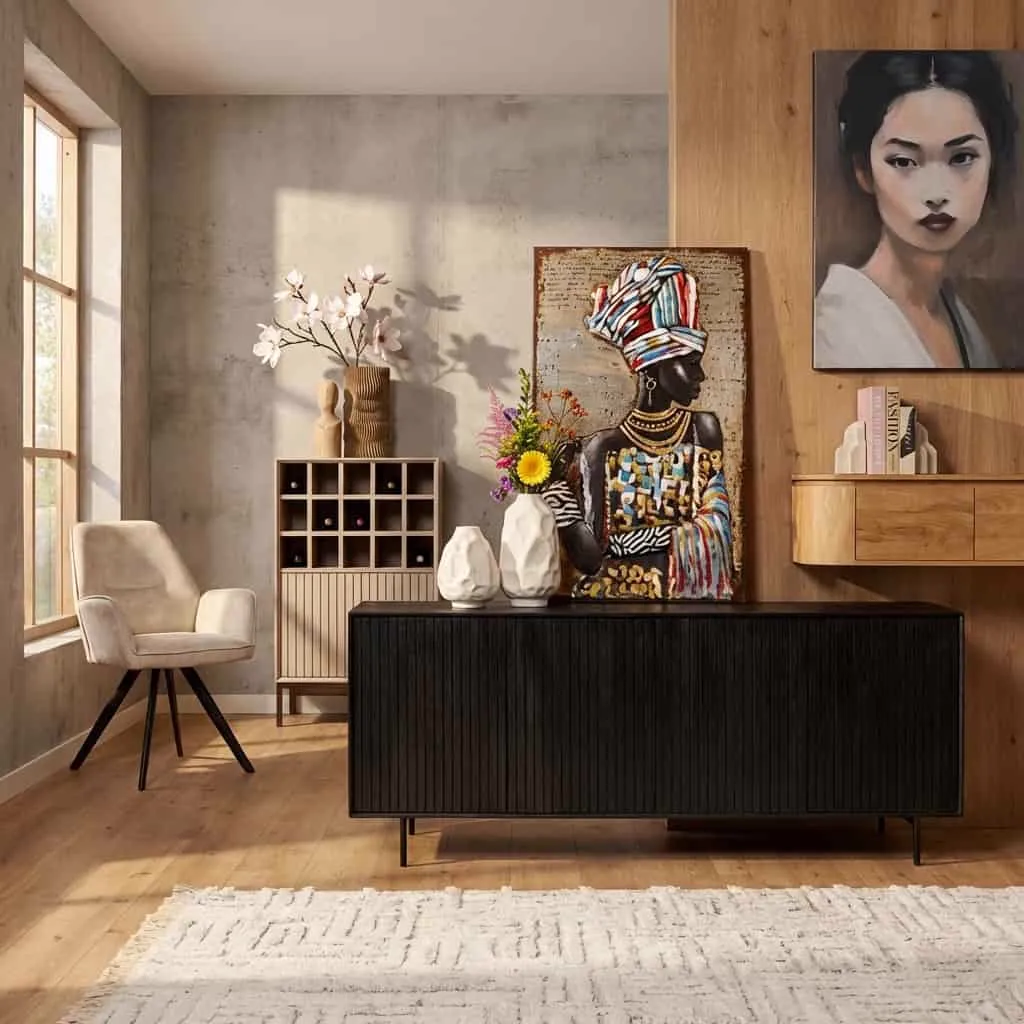 Dressoir Madison Black | 210 cm - Starfurn
