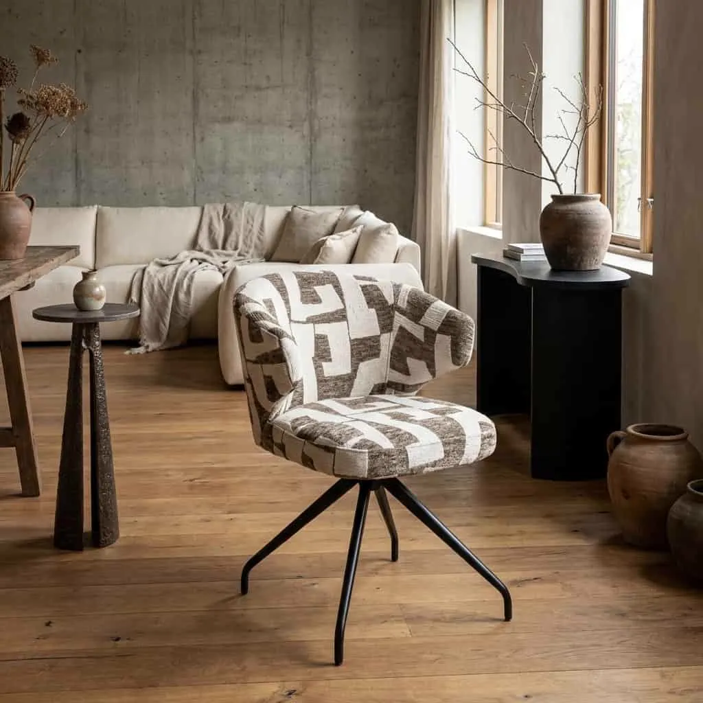 Eetkamerstoel Milly moss graffic draaibaar - Richmond Interiors