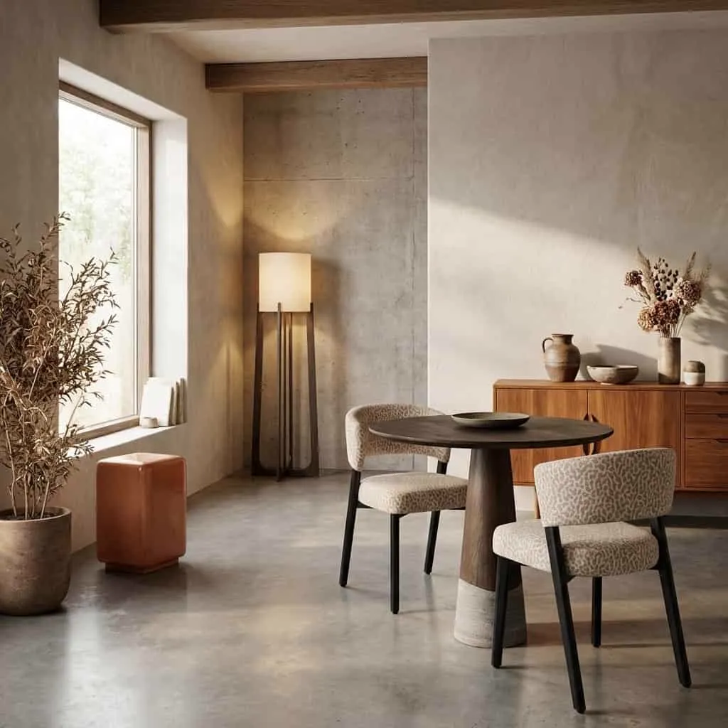Dining Chair Zeno beige leopard (Fabric) - Richmond Interiors