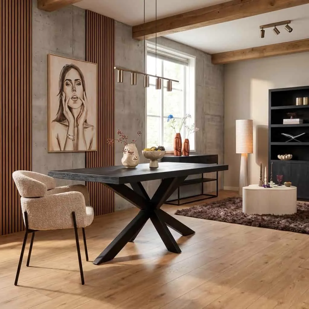 Eettafel Denver Black | 240 cm | Rechthoek - Starfurn