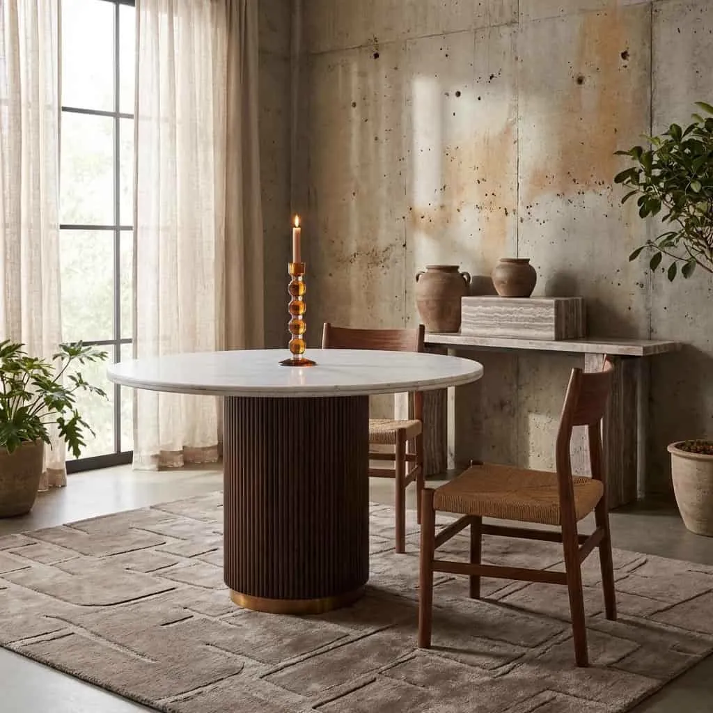 Dining Table Mayfield brown 120Ø - Richmond Interiors
