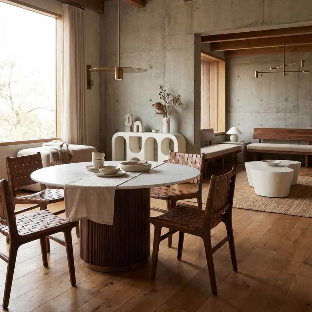 Dining table Mayfield brown 140Ø - Richmond Interiors