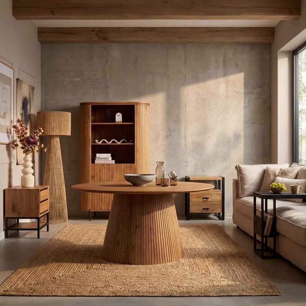 Eettafel Solana | 210 cm | Naturel | Ovaal - Starfurn