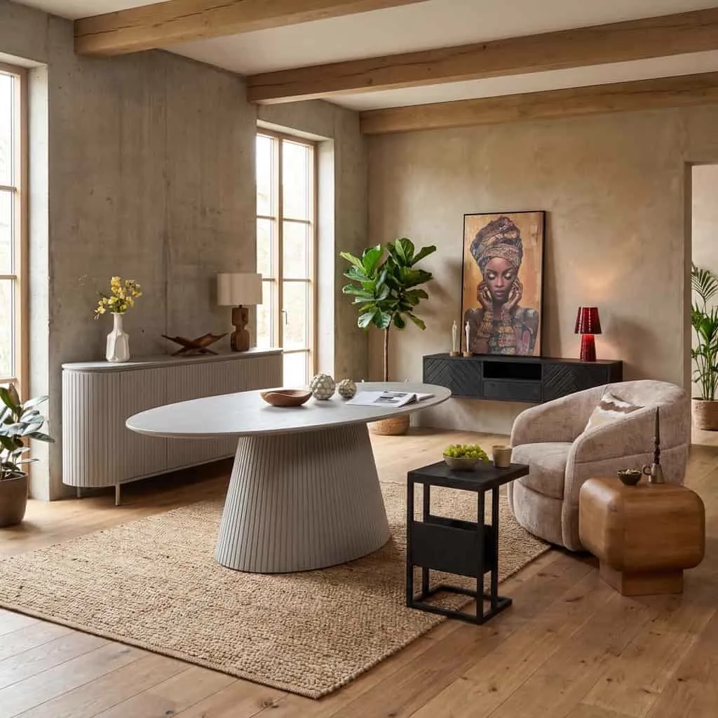 Eettafel Solana | 210 cm | Ovaal | Taupe - Starfurn