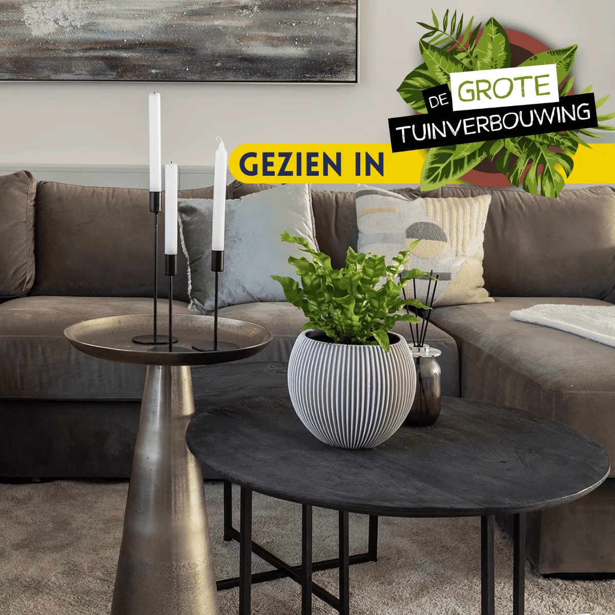 Coffee Table Arlington Black | 70 cm | Set of 2 - Starfurn