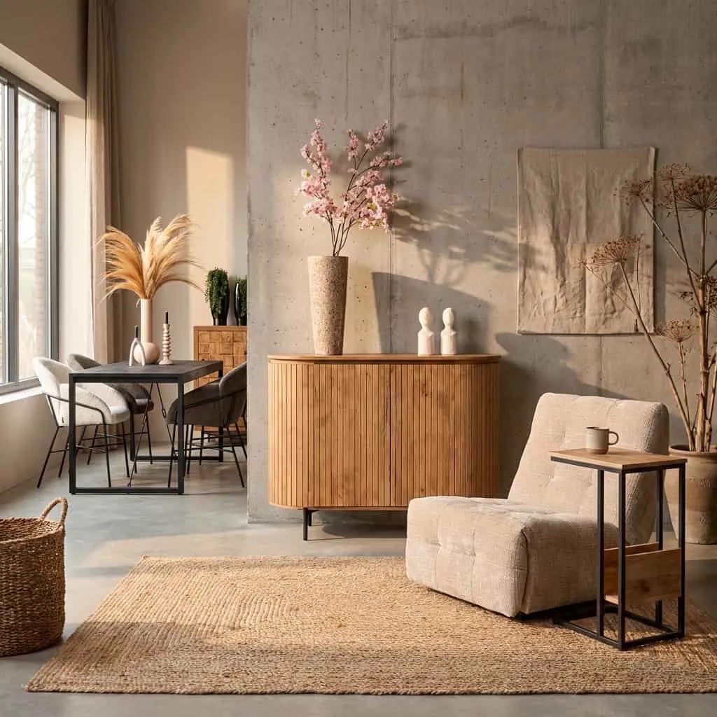 Kabinet kast Solana | 115 cm | Naturel - Starfurn