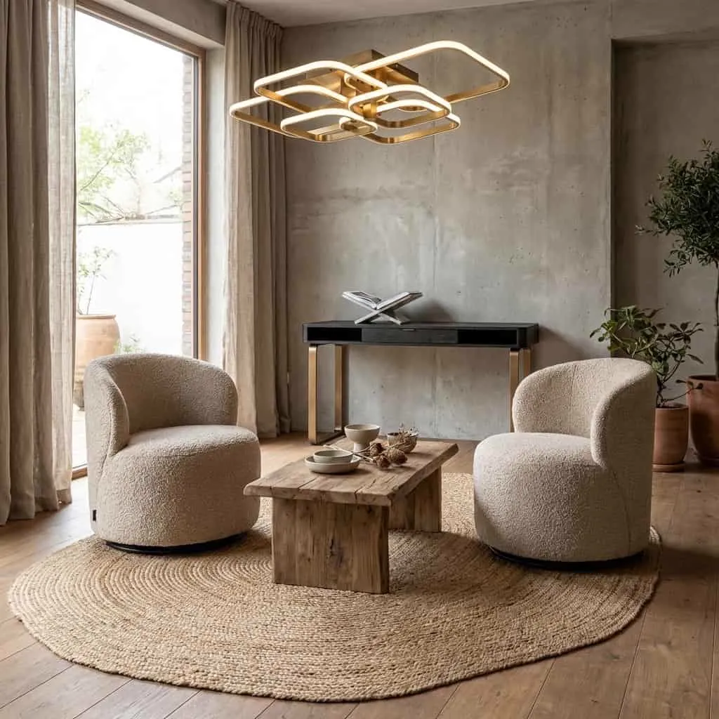 Loungesessel Jackie Sheep Natural drehbar für Kinder - Richmond Interiors