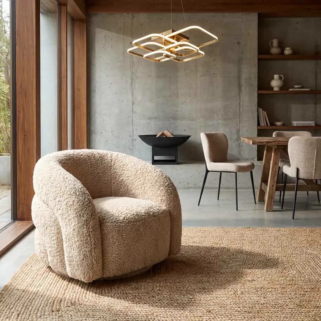 Lounge Chair Lenny yakety sand swivel kids - Richmond Interiors
